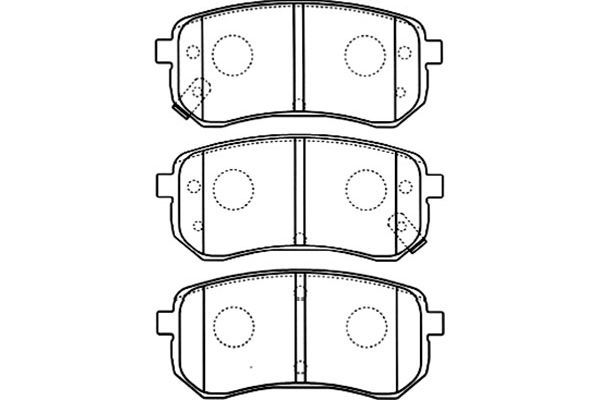 KAVO PARTS stabdžių trinkelių rinkinys, diskinis stabdys BP-4014